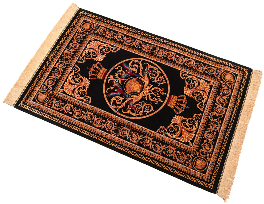 Alfombra persa de seda pura Qom | 157 x 103 cm