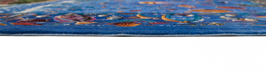 Alfombra persa de seda pura Qom | 213 x 145 cm