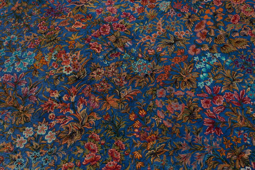 Alfombra persa de seda pura Qom | 214 x 145 cm