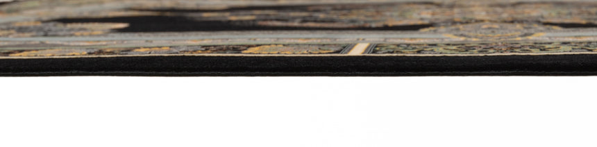 Alfombra persa de seda pura Qom | 147 x 100 cm