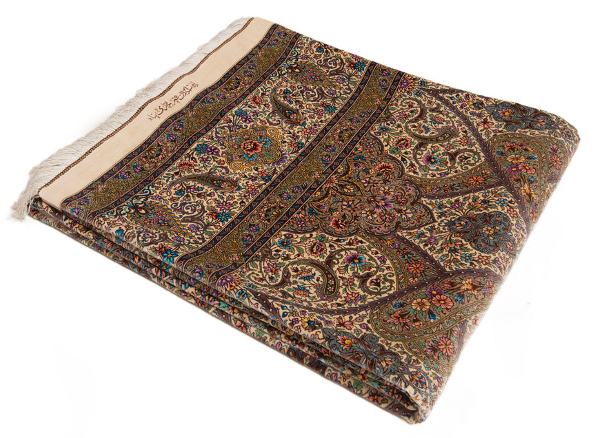 Alfombra persa de seda pura Qom | 308 x 196 cm