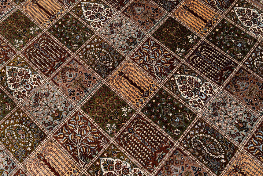 Alfombra persa de seda pura Qom | 300 x 200 cm