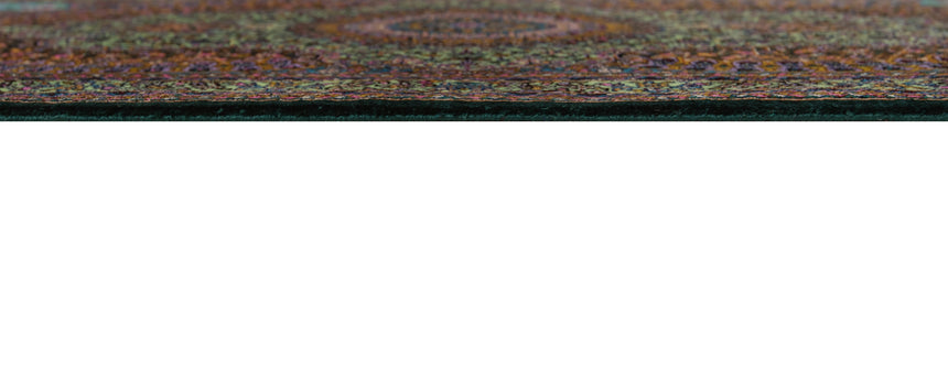 Alfombra persa de seda pura Qom | 87 x 57 cm