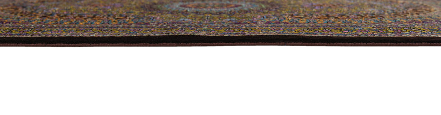 Alfombra persa de seda pura Qom | 89 x 57 cm