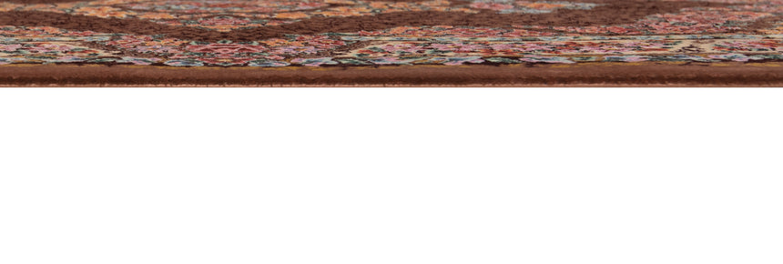 Alfombra persa de seda pura Qom | 122 x 80 cm