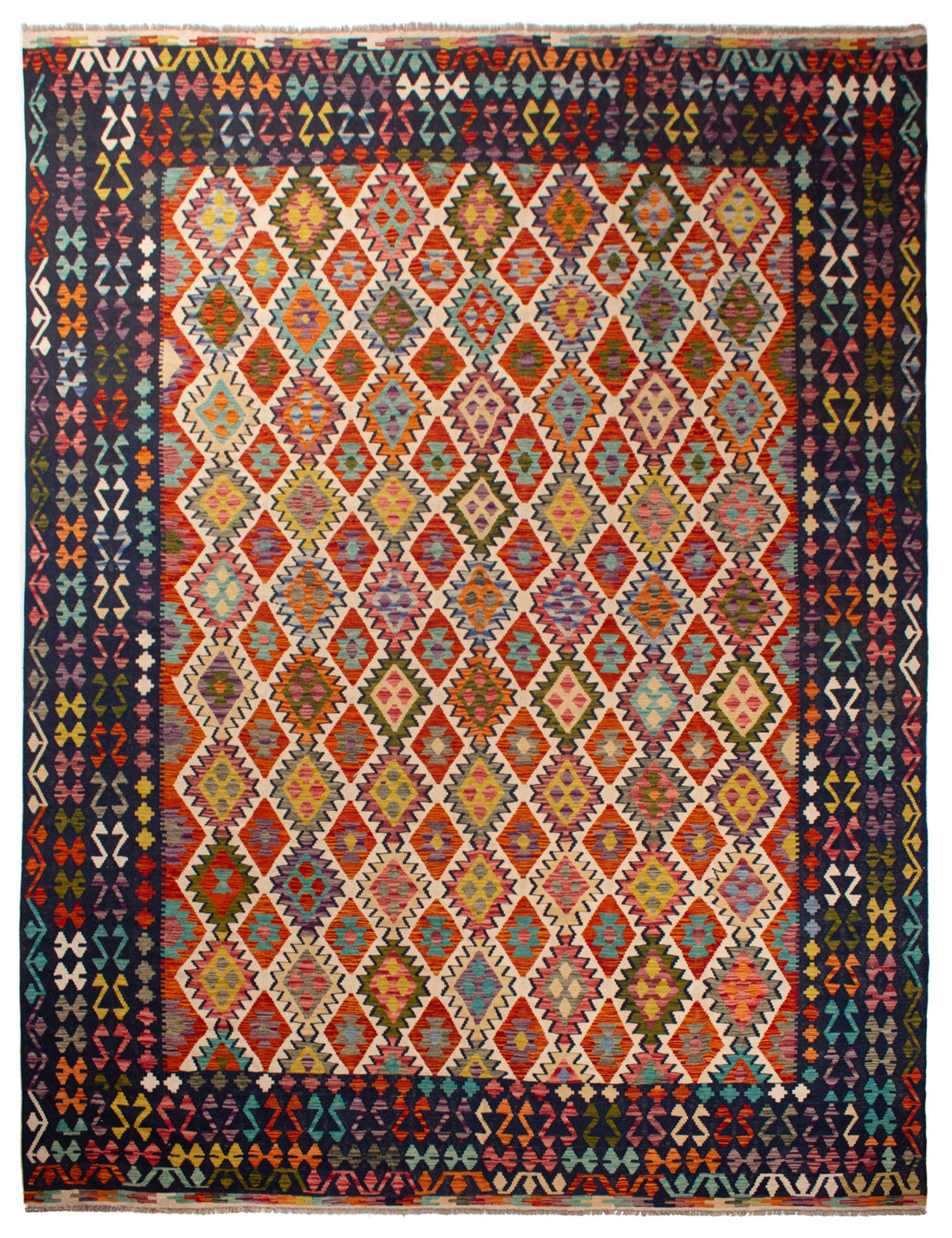 Afghan Kilim | 390 x 307 cm