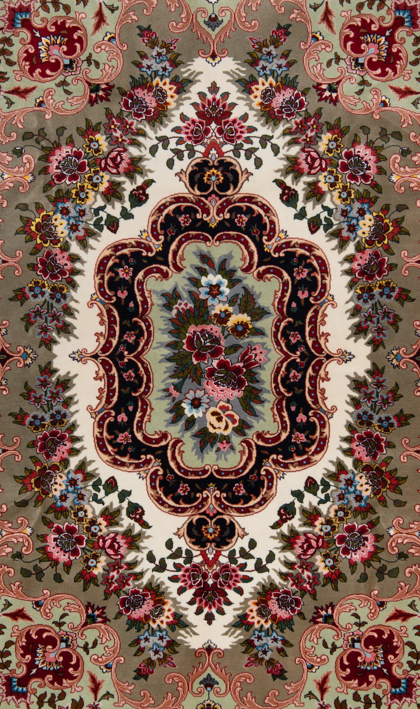 Alfombra persiana Tabriz 50Raj | 216 x 155 cm