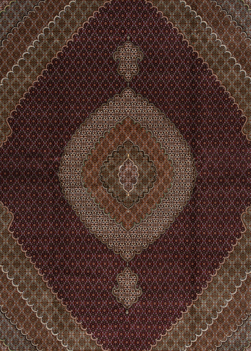 Alfombra persiana Tabriz 50Raj | 397 x 306 cm
