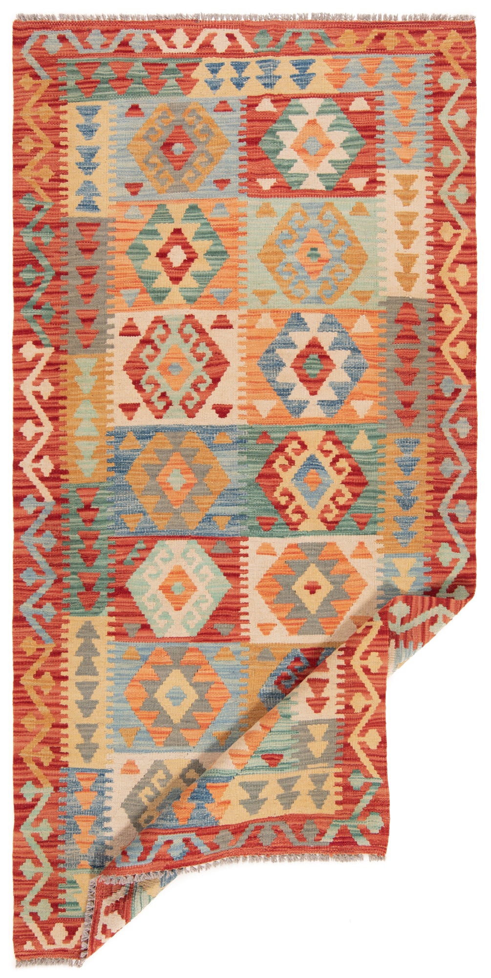 Kilim afgano | 206 x 102 cm