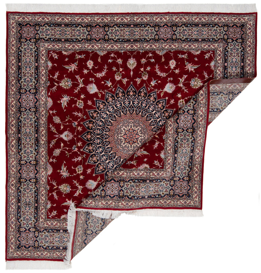 Alfombra persiana Tabriz 50Raj | 200 x 202 cm