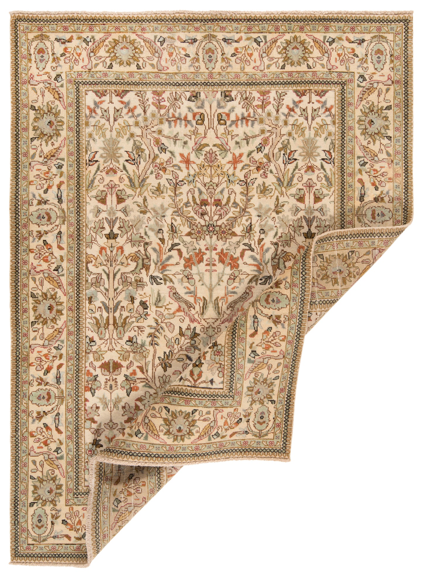 Alfombra persa Tabriz Tabatabai Patina | 192 x 138 cm