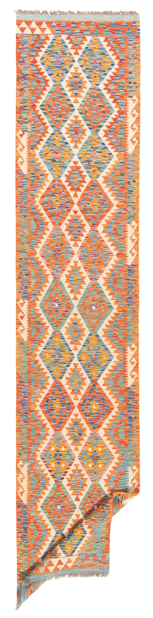 Kilim afgano | 396 x 84 cm
