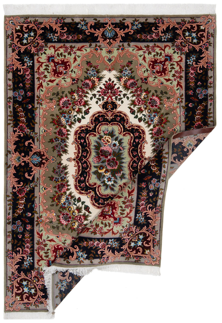 Alfombra persiana Tabriz 50Raj | 216 x 155 cm