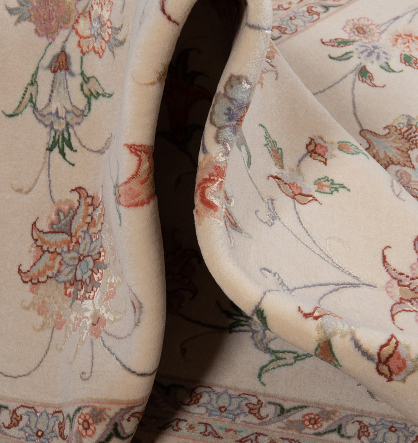 Alfombra persiana Tabriz 50Raj | 202 x 150 cm