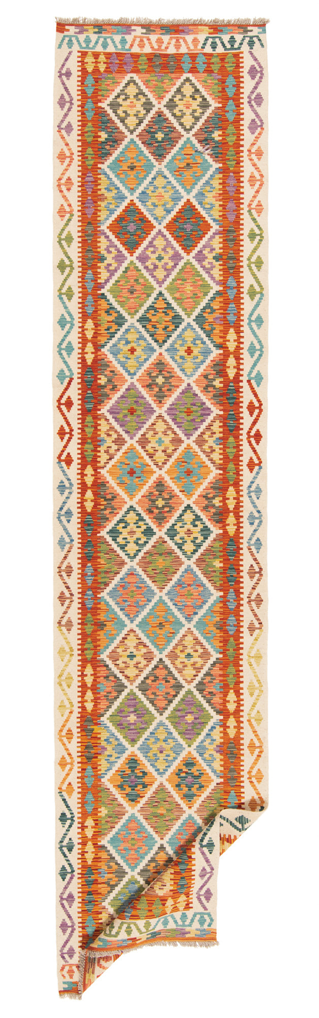 Kilim afgano | 388 x 86 cm