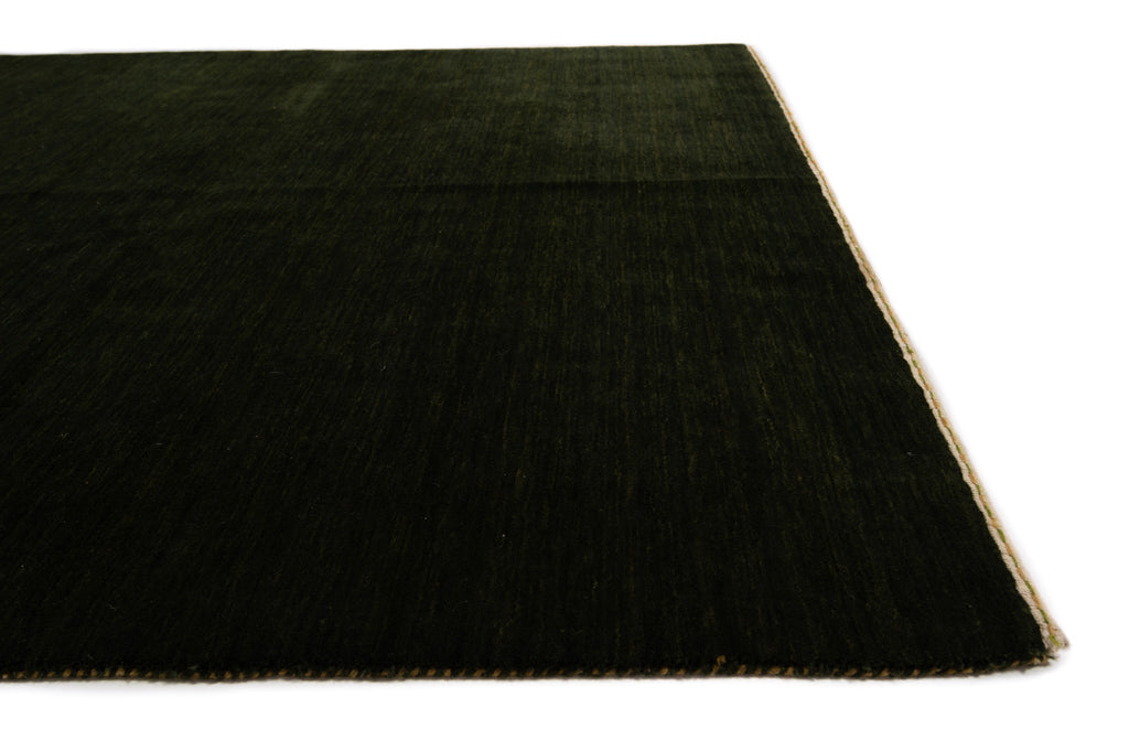 Handloom Alfombra Negra | 202 x 147 cm