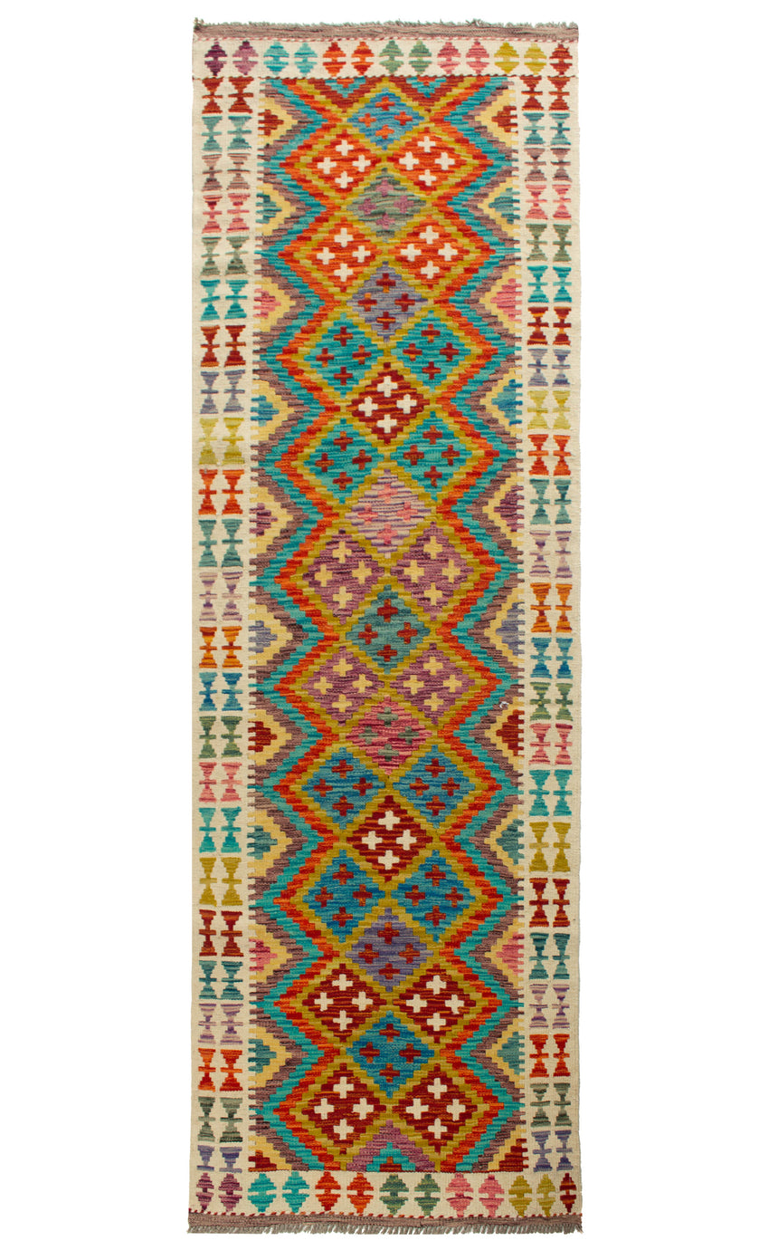 Kilim Afgano | 245 x 82 cm