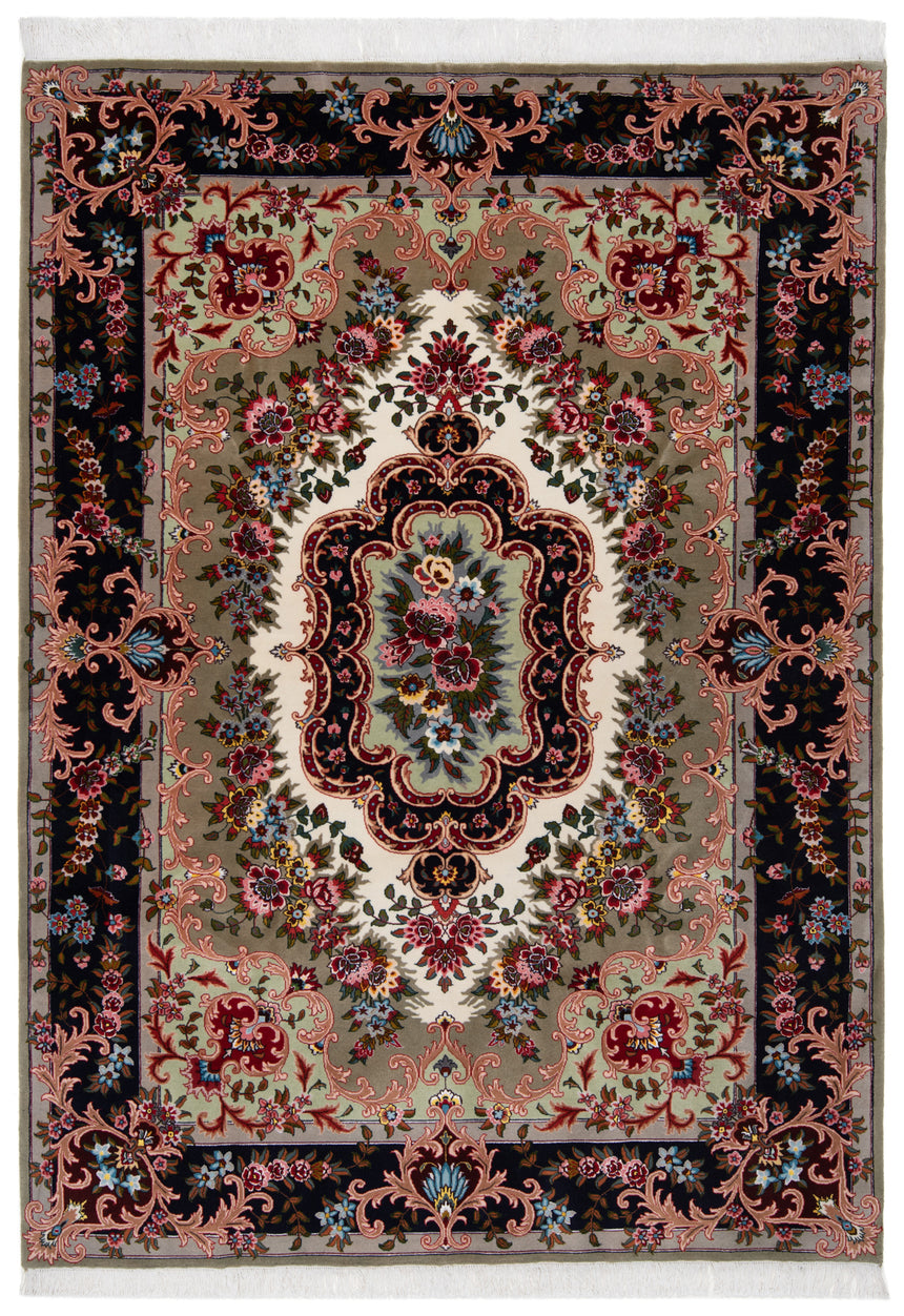 Alfombra persiana Tabriz 50Raj | 216 x 155 cm