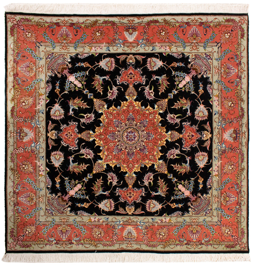 Alfombra Persa Tabriz 50Raj | 150 x 150 cm