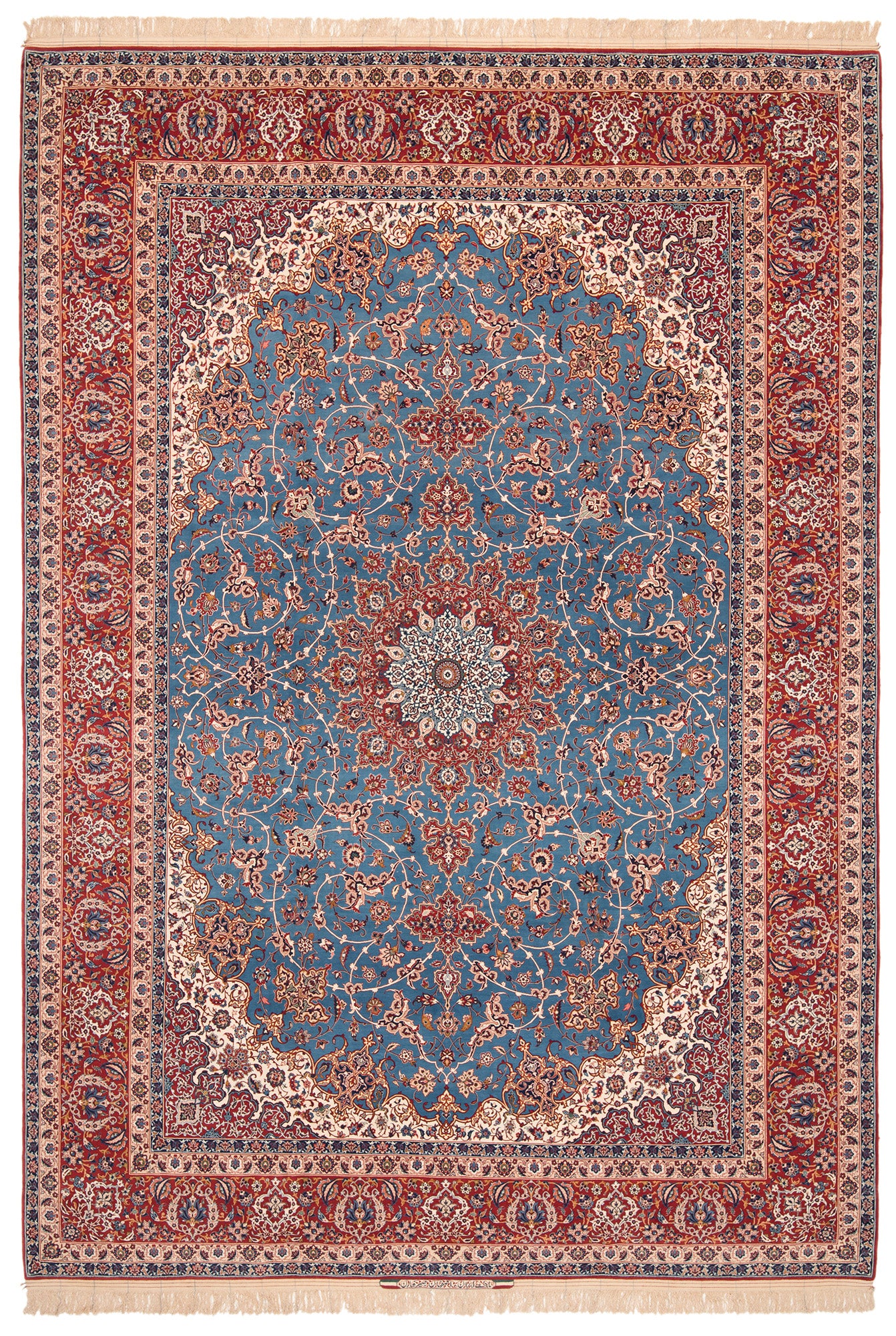 Alfombra persa Isfahan Seyrafian | 378 x 266 cm
