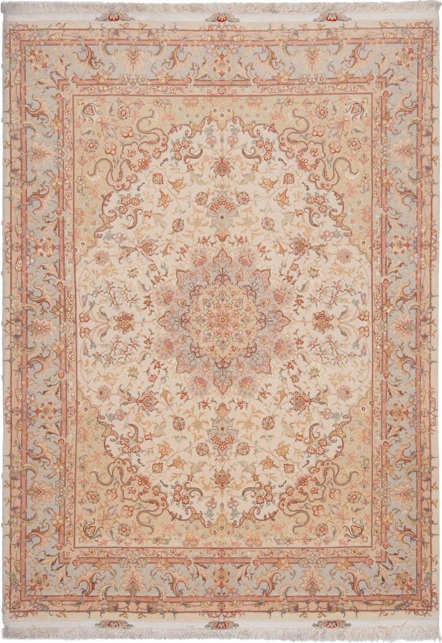 Alfombra persiana Tabriz 50Raj | 206 x 150 cm