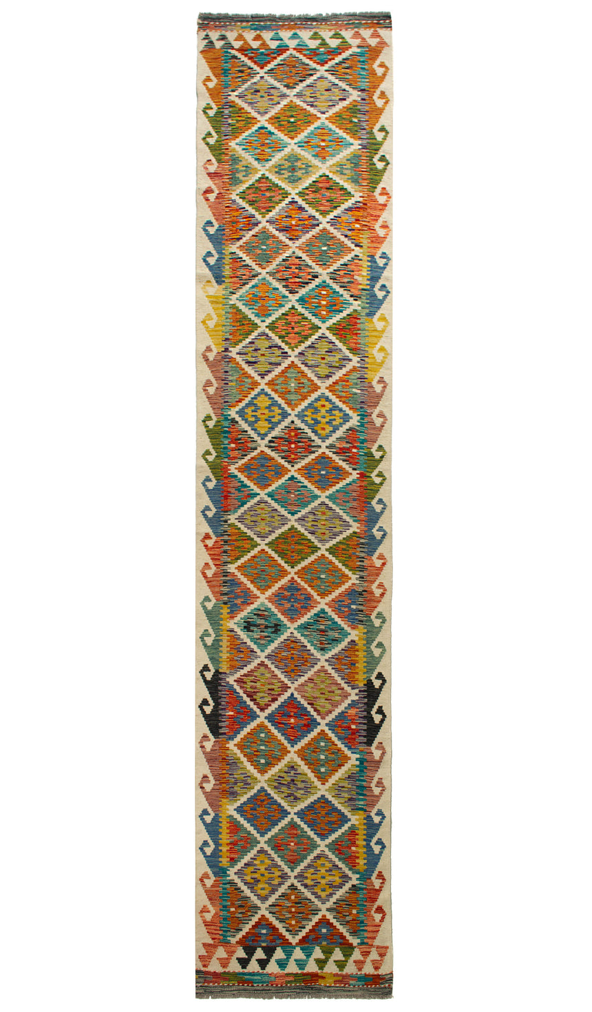 Kilim Afgano | 402 x 80 cm