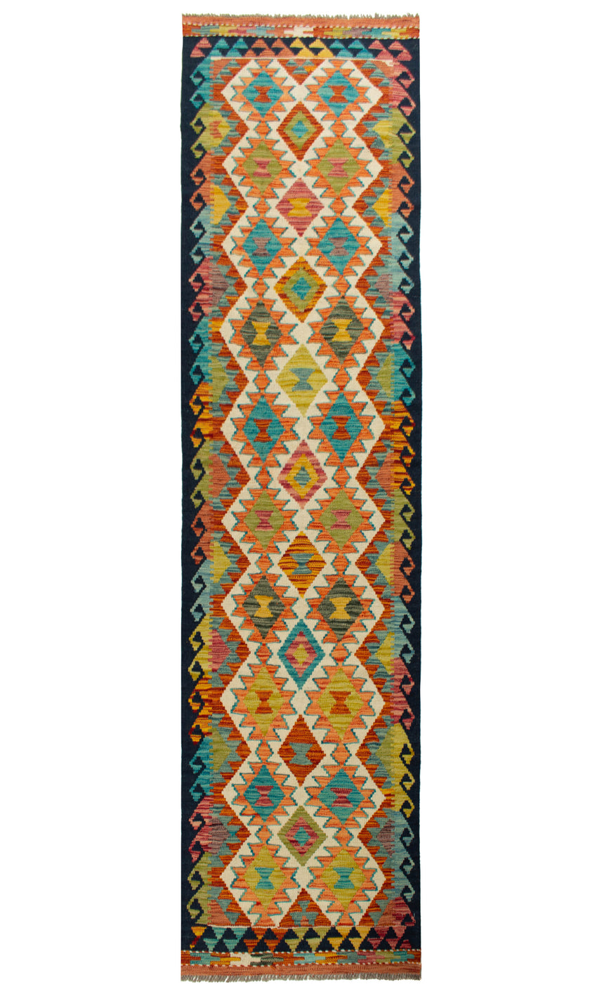 Kilim Afgano | 297 x 78 cm