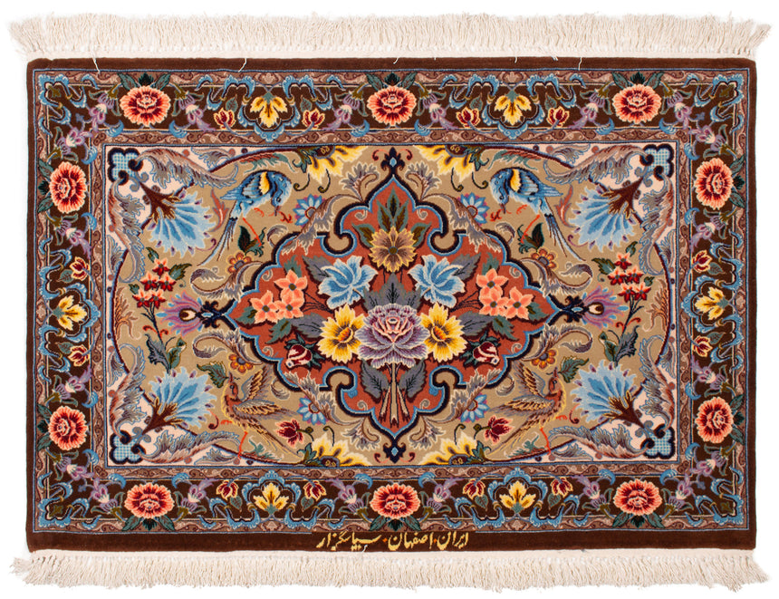 Isfahan Persian Rug | 103 x 70 cm