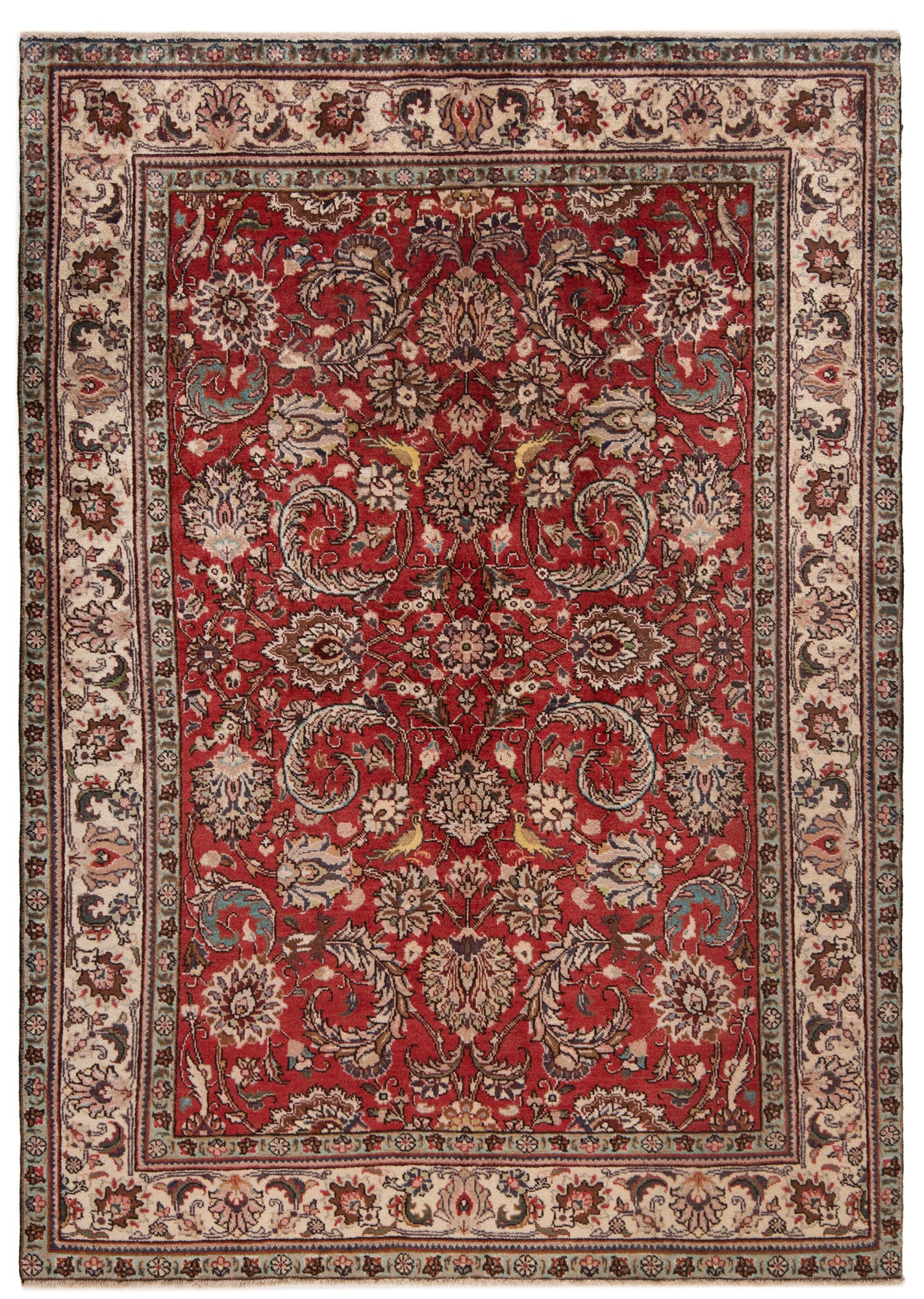 Alfombra persa Tabriz | 190 x 138 cm