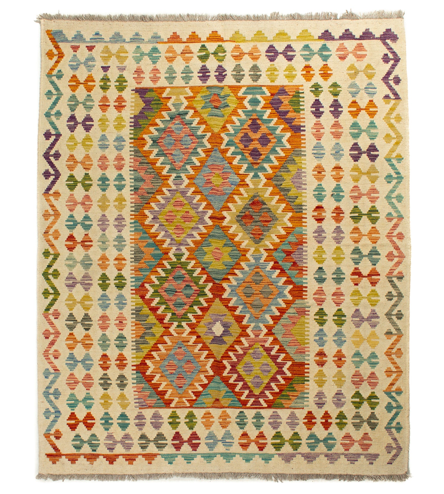 Afghan Kilim | 193 x 150 cm