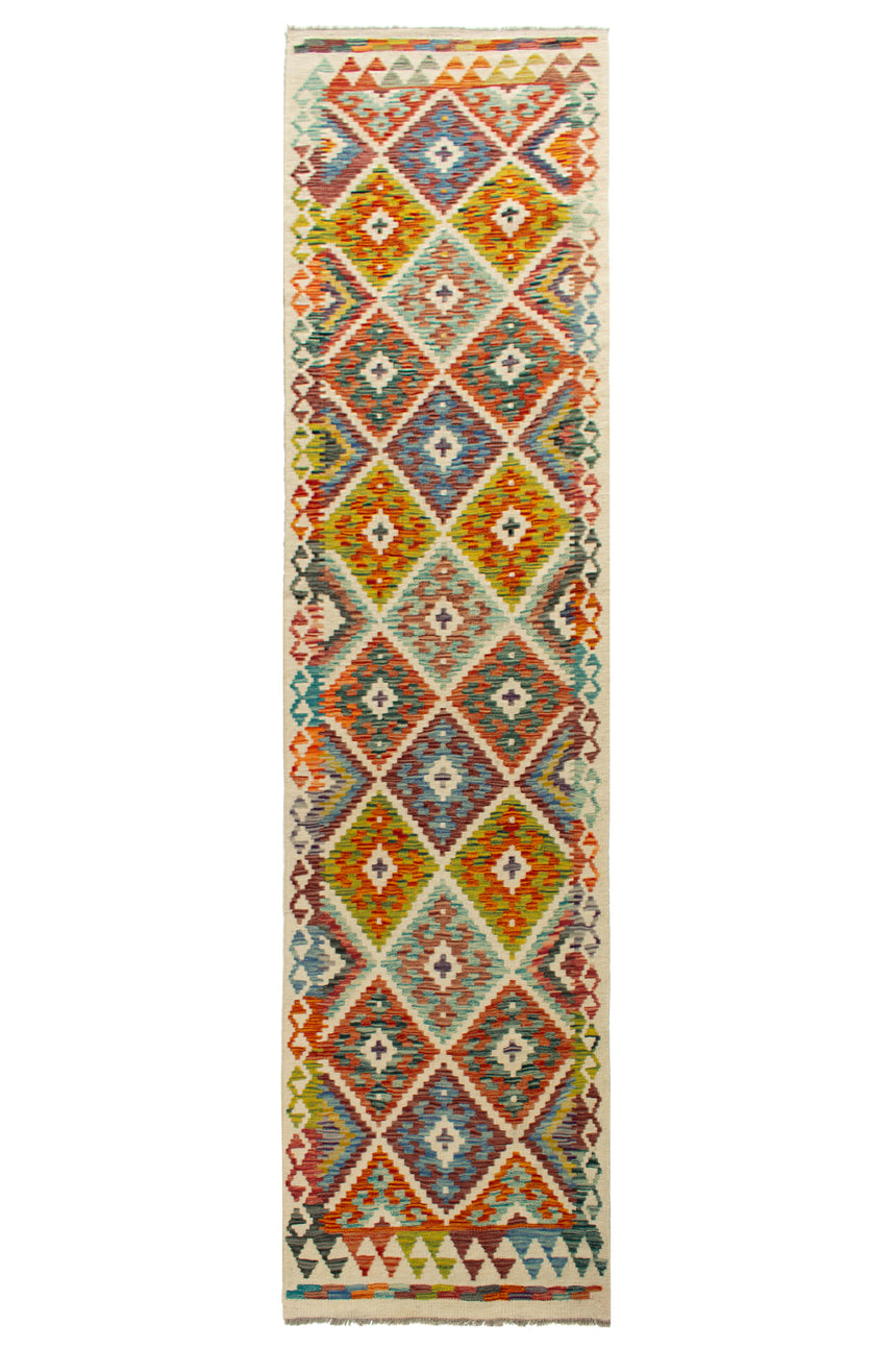 Kilim Afgano | 303 x 80 cm