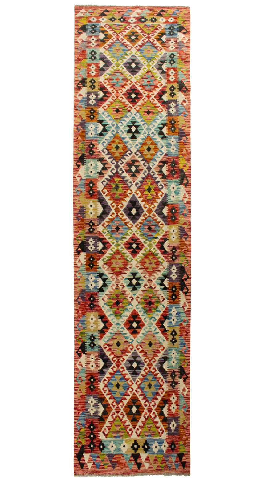 Kilim Afgano | 292 x 81 cm
