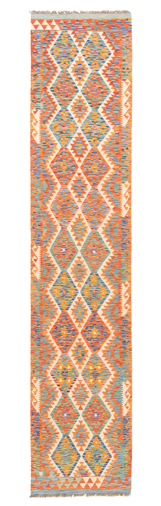 Kilim afgano | 396 x 84 cm