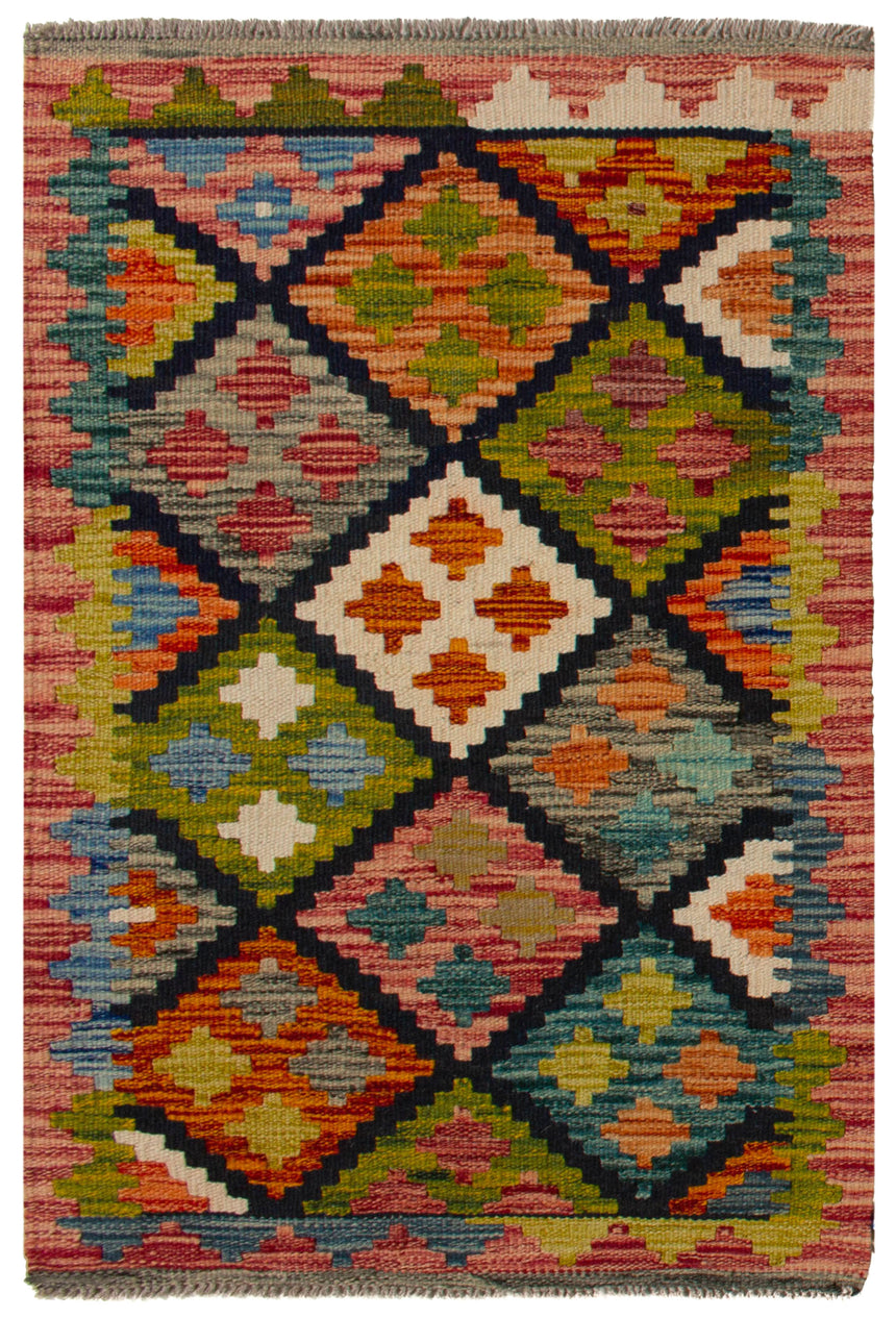 Kilim afegão | 90 x 60 (aprox.)