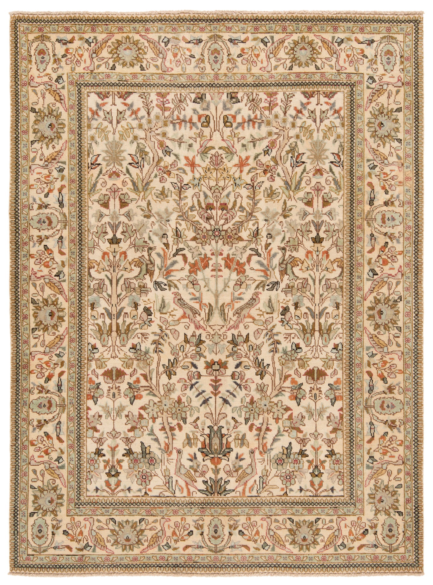 Alfombra persa Tabriz Tabatabai Patina | 192 x 138 cm