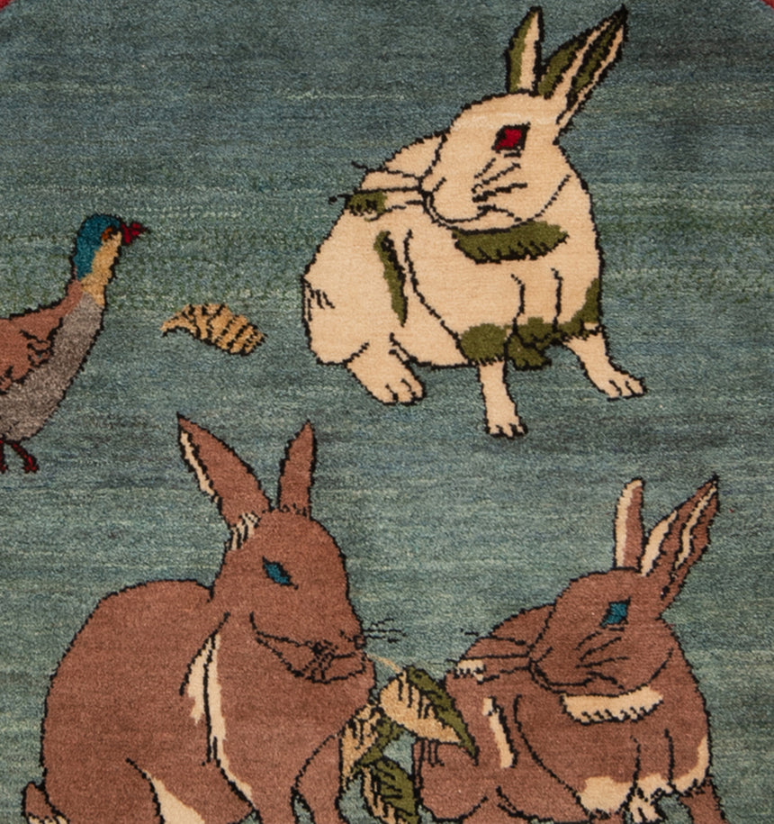 Alfombra persa Gabbeh | 100 x 107 cm