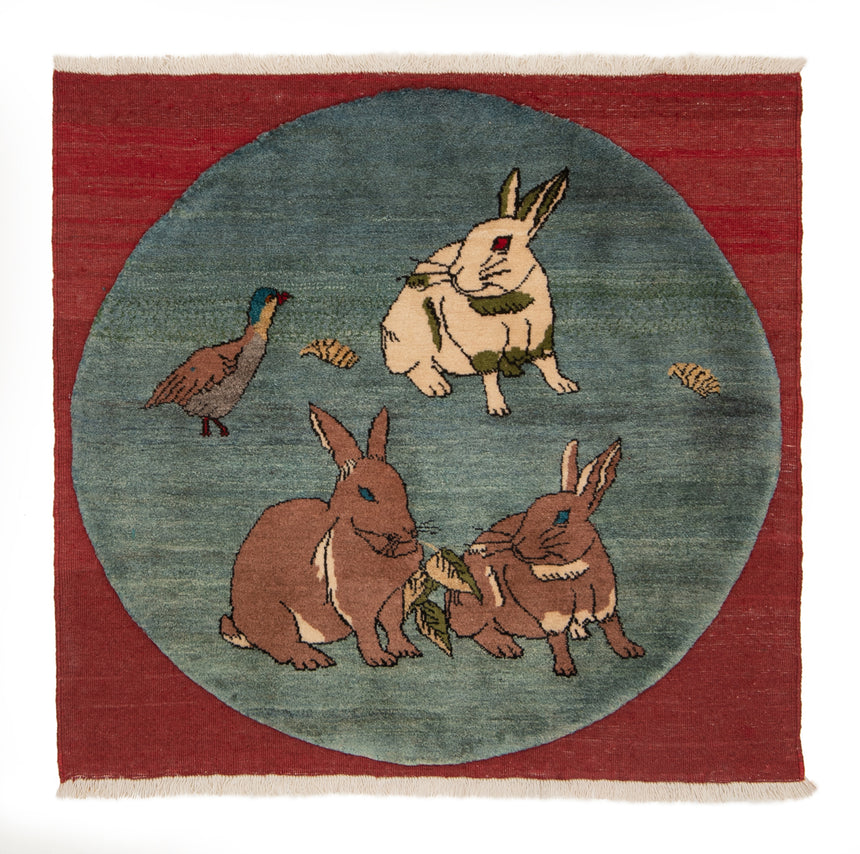 Alfombra persa Gabbeh | 100 x 107 cm