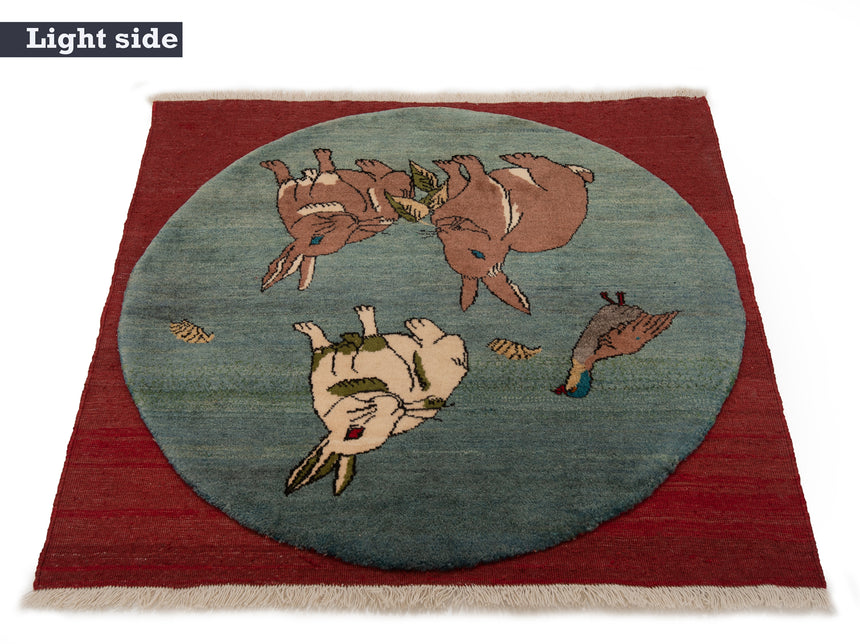 Alfombra persa Gabbeh | 100 x 107 cm