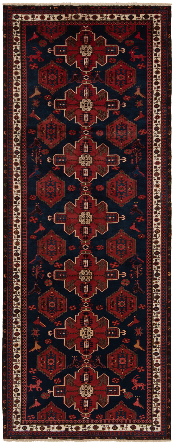 Alfombra persa Hamedan Saveh | 385 x 150 cm