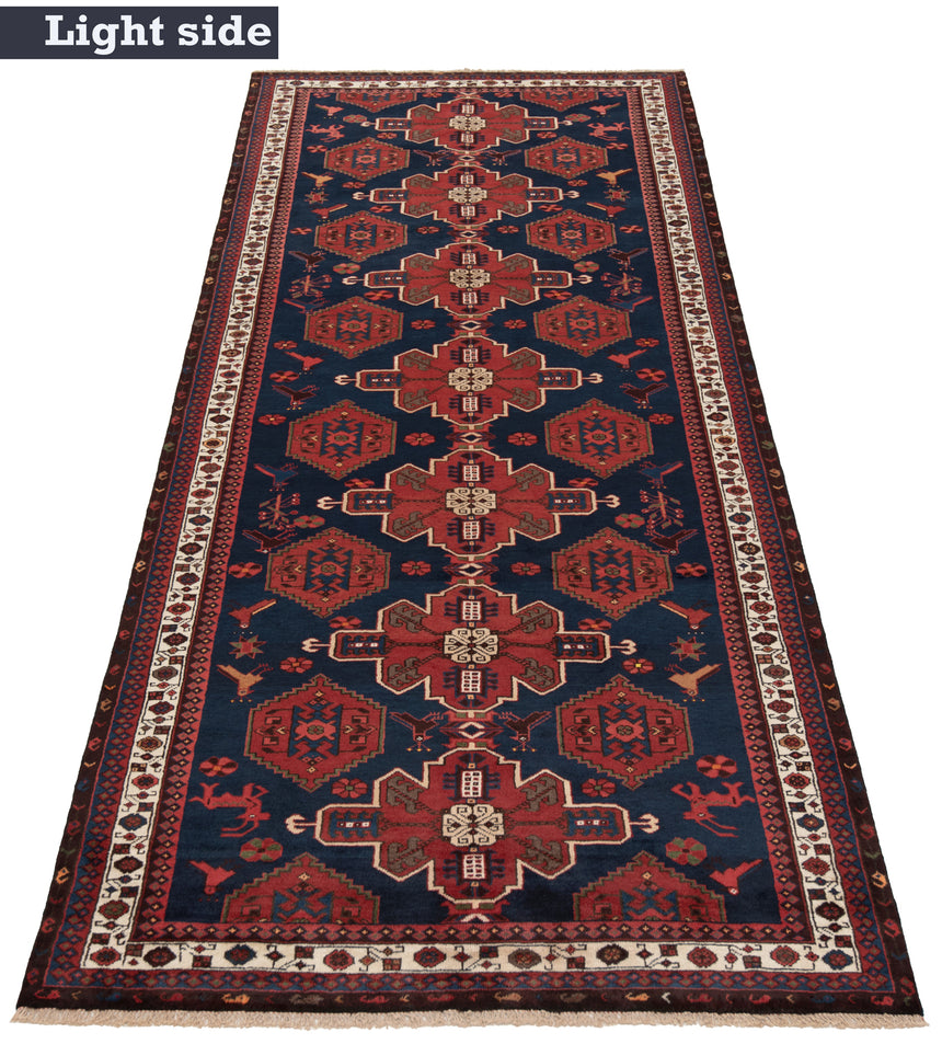 Alfombra persa Hamedan Saveh | 385 x 150 cm