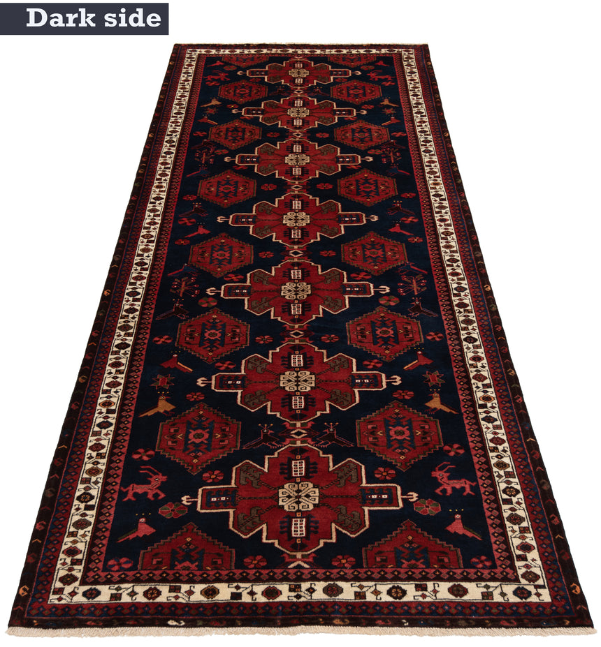 Alfombra persa Hamedan Saveh | 385 x 150 cm