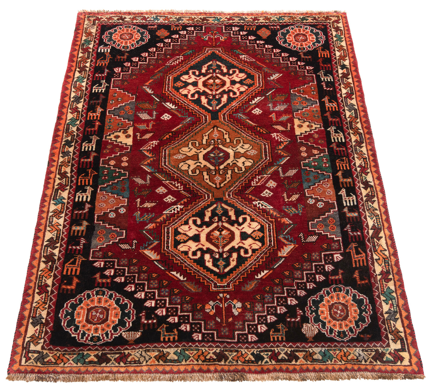 Alfombra persa Shiraz | 165 x 115 cm