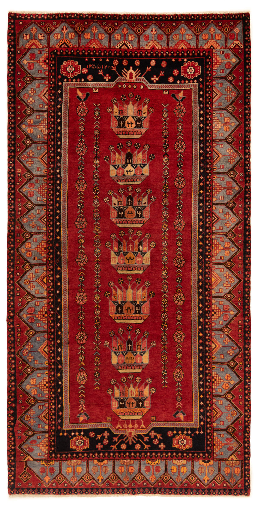 Hamedan Persian rug | 283 x 145 cm