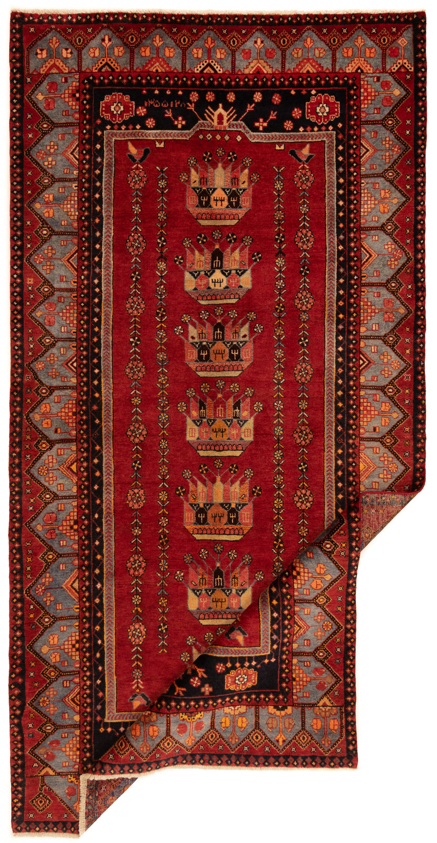 Hamedan Persian rug | 283 x 145 cm