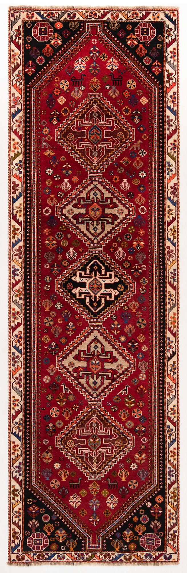 Shiraz Ghashghai Persian Rug | 273 x 83cm