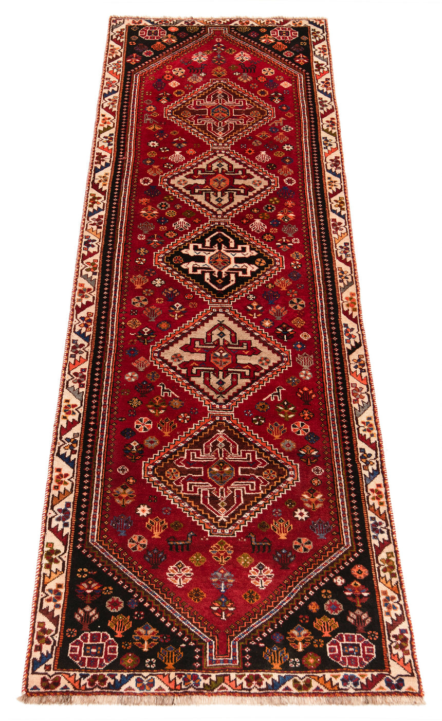 Shiraz Ghashghai Persian Rug | 273 x 83cm