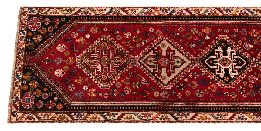Shiraz Ghashghai Persian Rug | 273 x 83cm