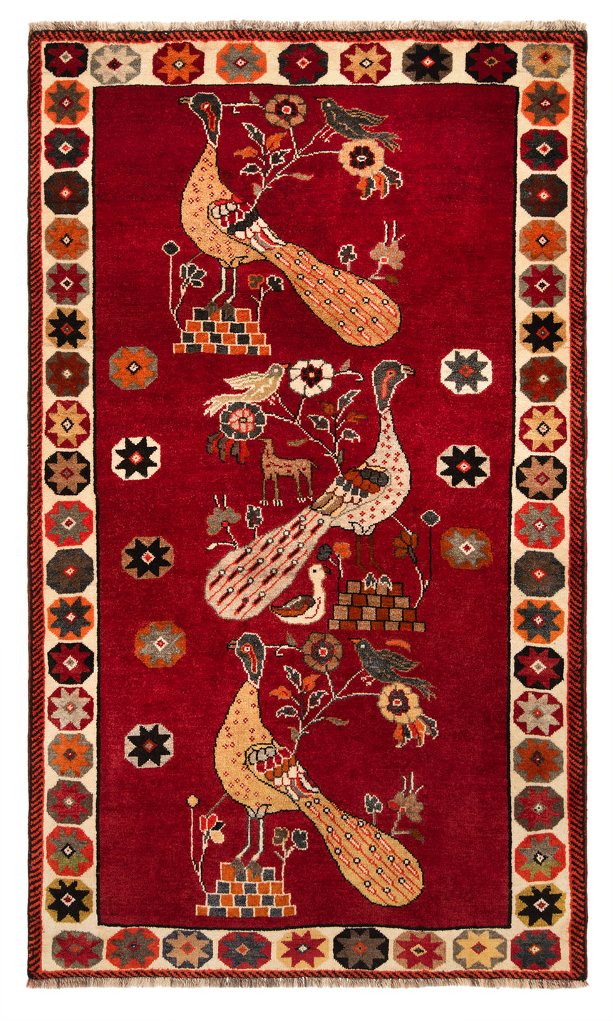 Alfombra persiana Shiraz Ghashghai | 195 x 114 cm