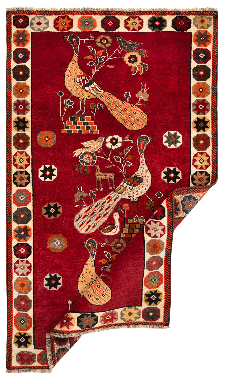 Alfombra persiana Shiraz Ghashghai | 195 x 114 cm