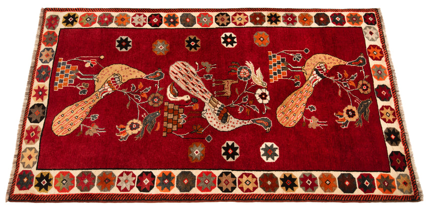Alfombra persiana Shiraz Ghashghai | 195 x 114 cm